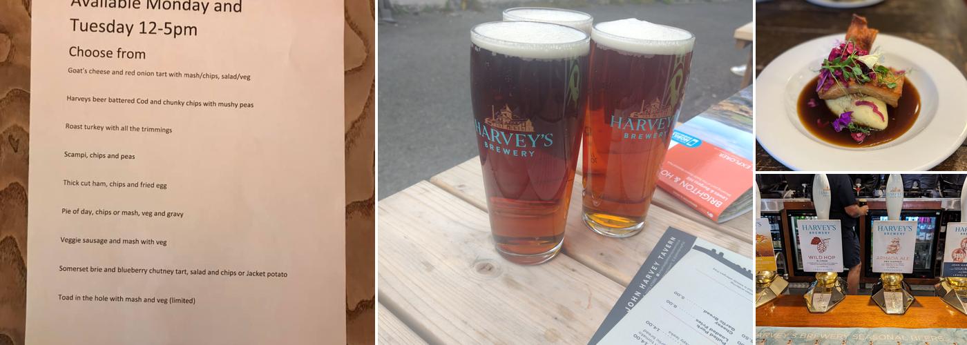 John Harvey Tavern Menu