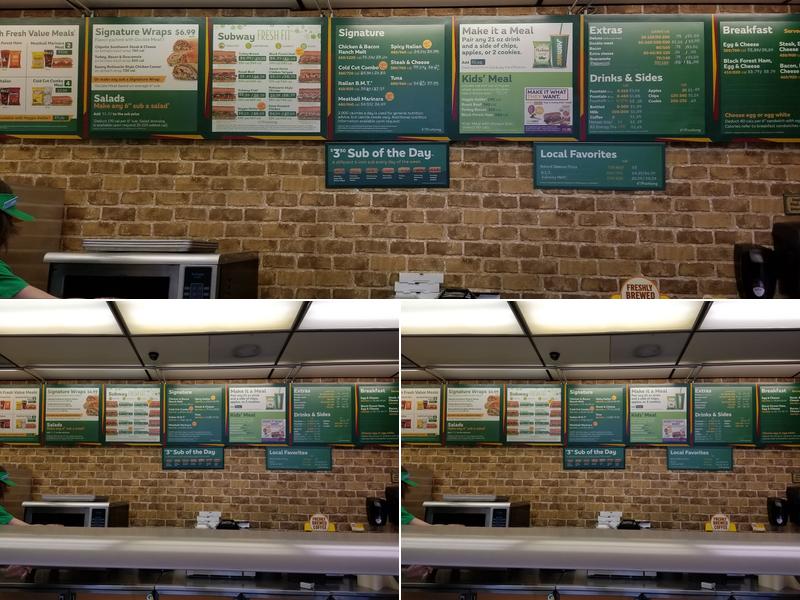 Subway Menu
