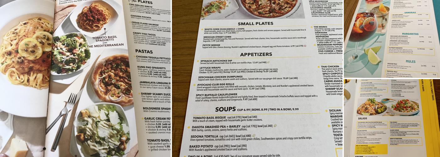 California Pizza Kitchen at Prudential Menu