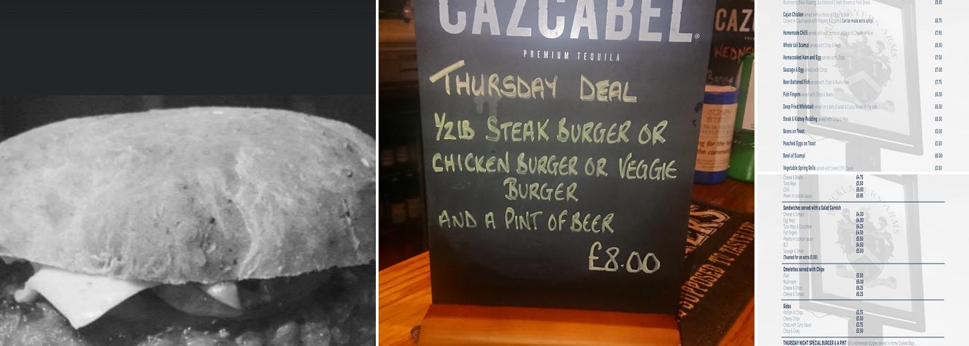 Bricklayers Arms Menu