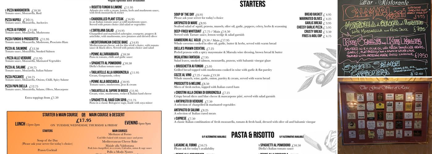 Diellas Menu