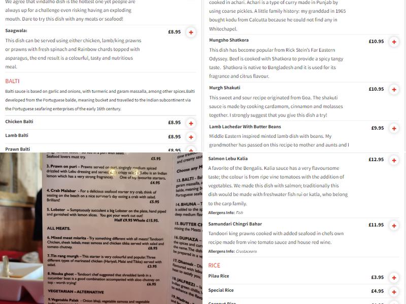 The Chilli Tree Asian Cuisine Menu