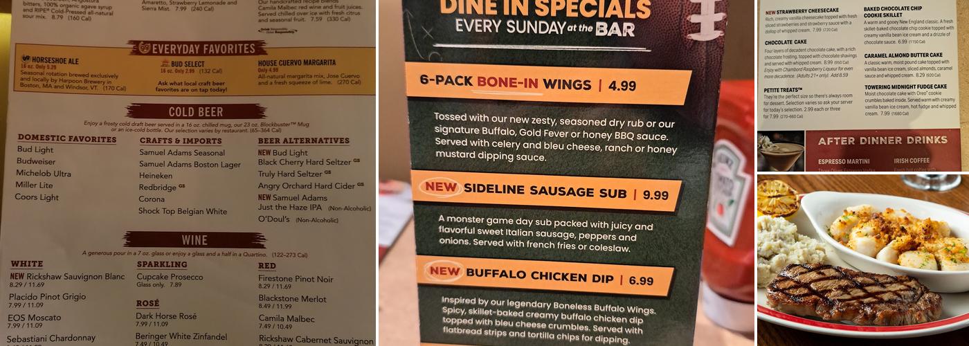 99 Restaurants Menu