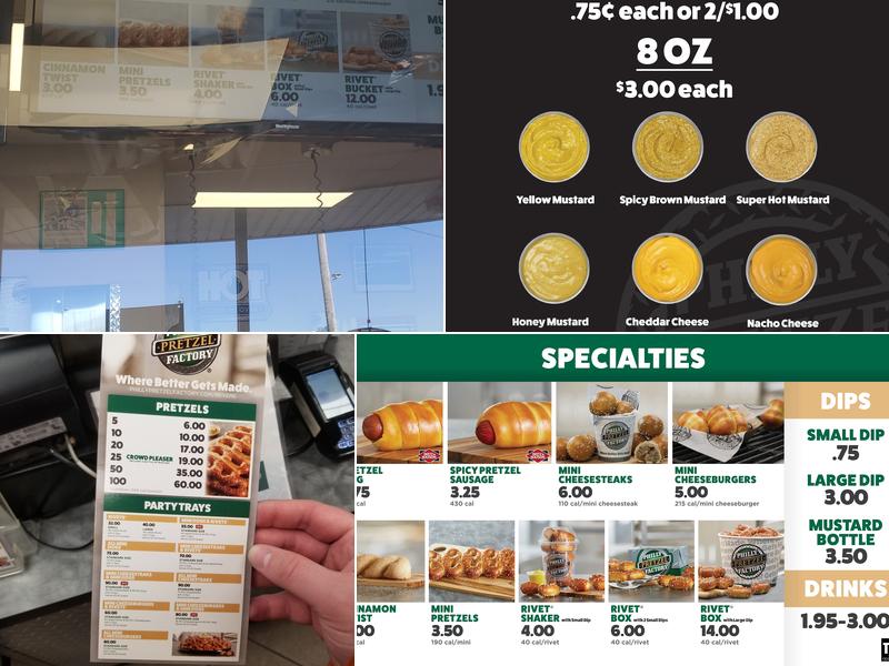 Philly Pretzel Factory Menu
