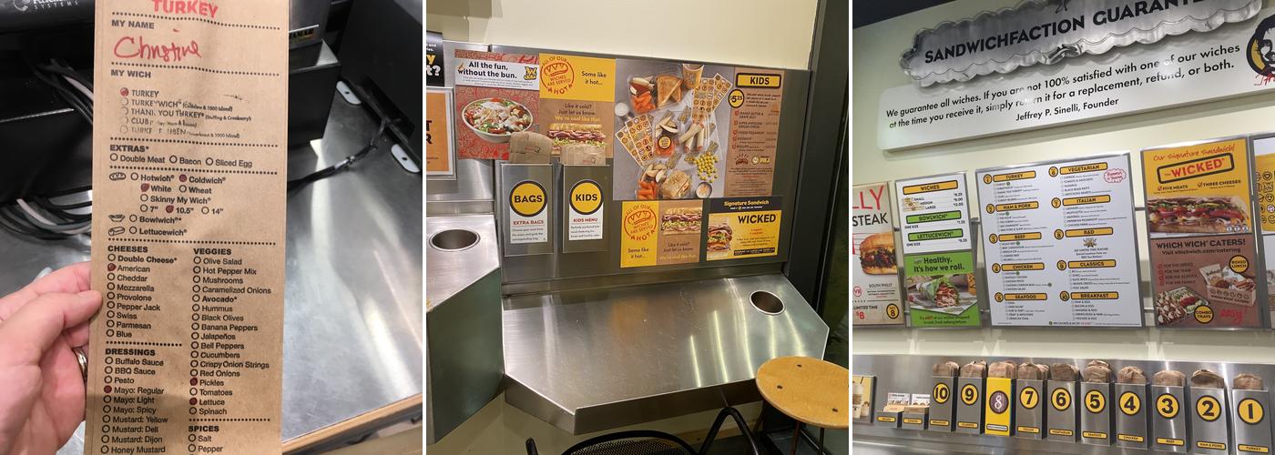 Which Wich Assembly Row Menu