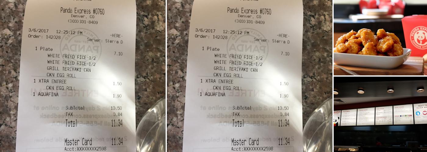 Panda Express Menu