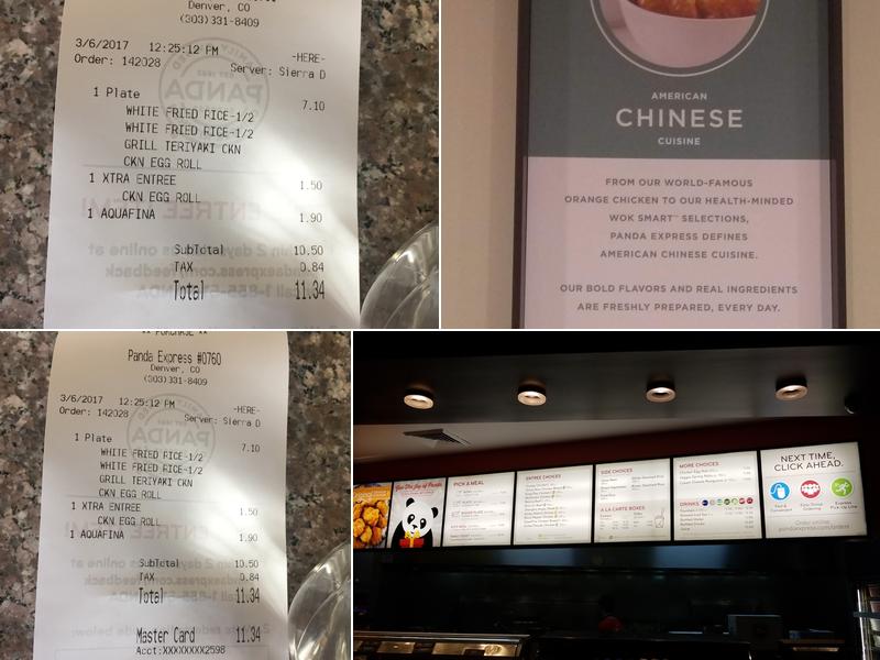 Panda Express Menu