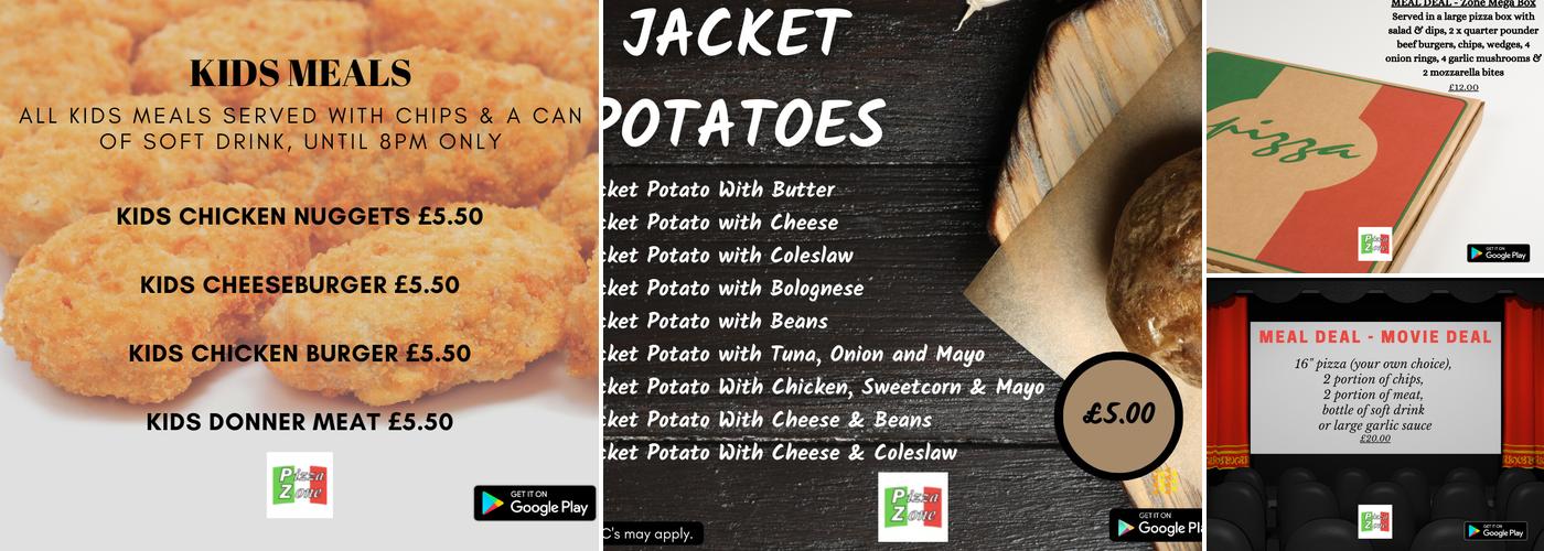 Pizza Zone Menu
