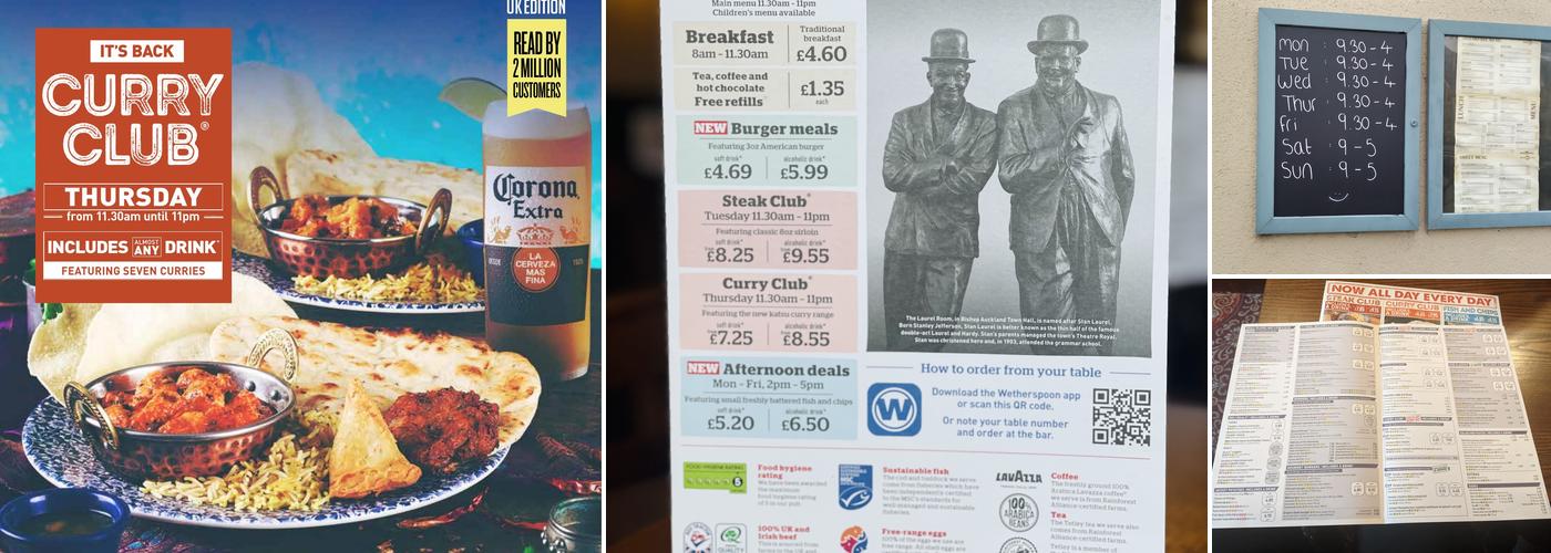 The Stanley Jefferson - JD Wetherspoon Menu