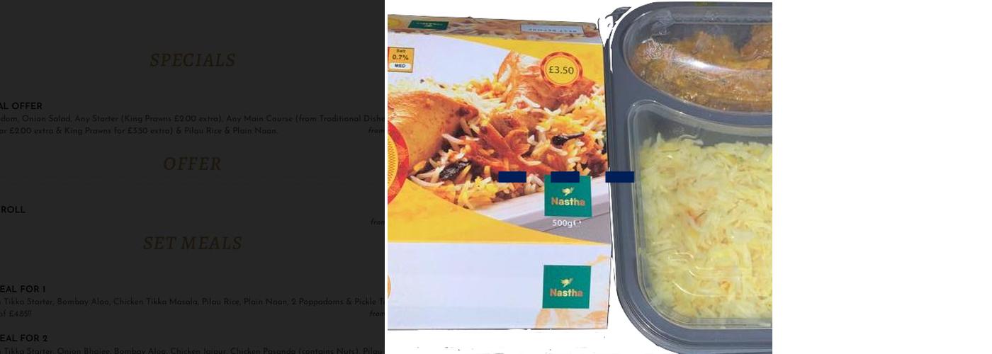 Masala Tandoori Menu