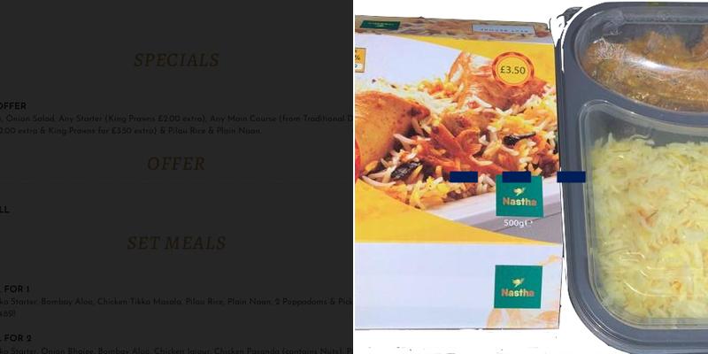 Masala Tandoori Menu