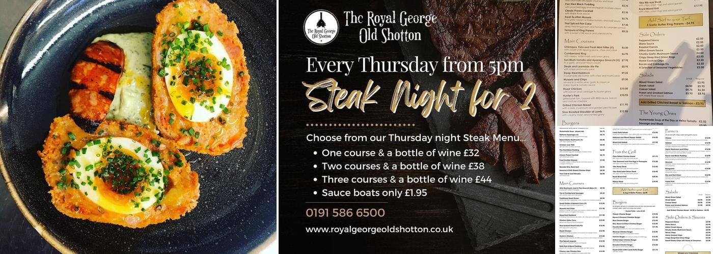 The Royal George Menu