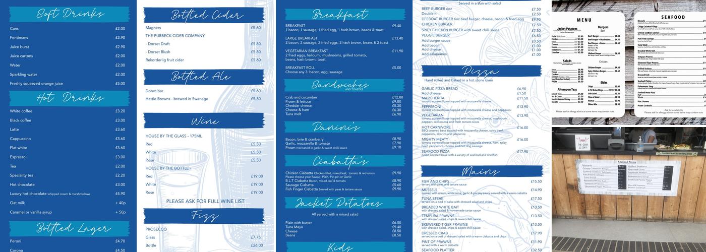 Gee Whites Seafood Restaurant Menu