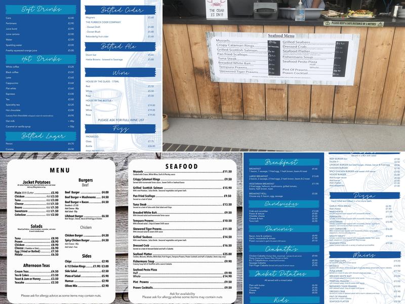 Gee Whites Seafood Restaurant Menu