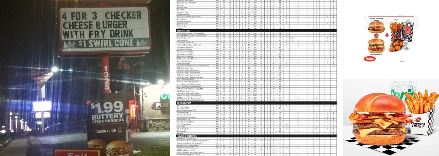 Checkers Menu