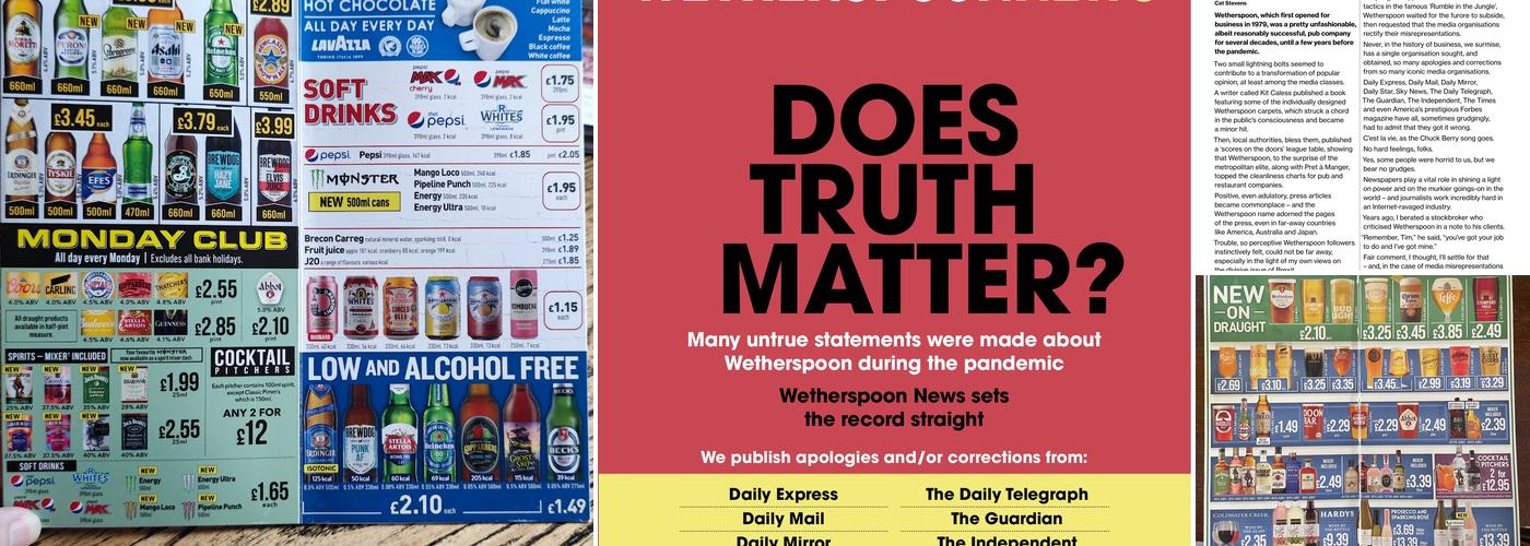 The Greyhound - JD Wetherspoon Menu