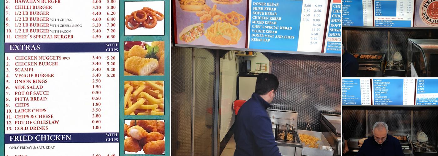 Bridport Kebab House Menu