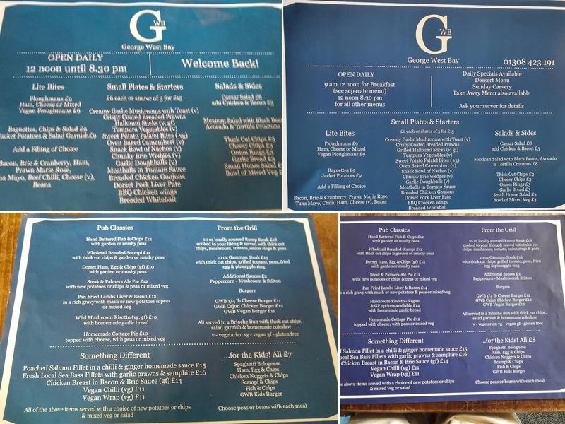The George Menu