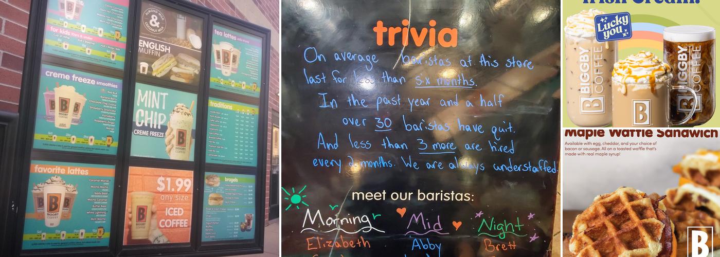 BIGGBY COFFEE Menu