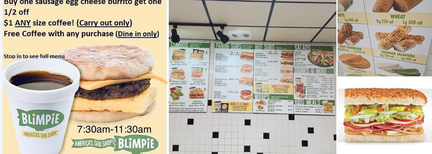 Blimpie Menu