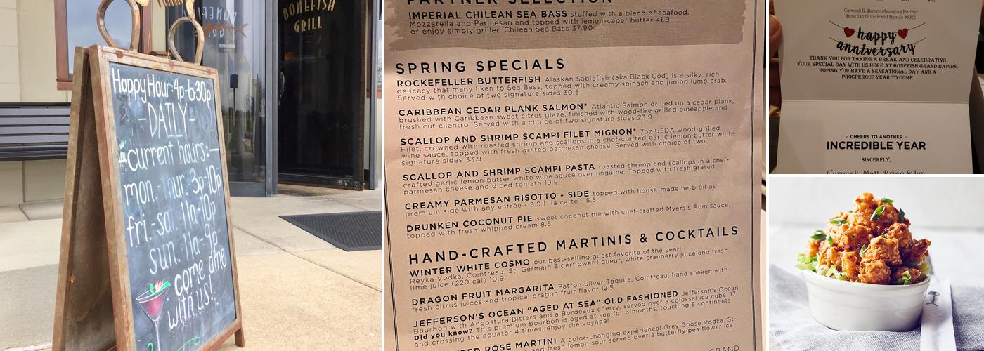 Bonefish Grill Menu