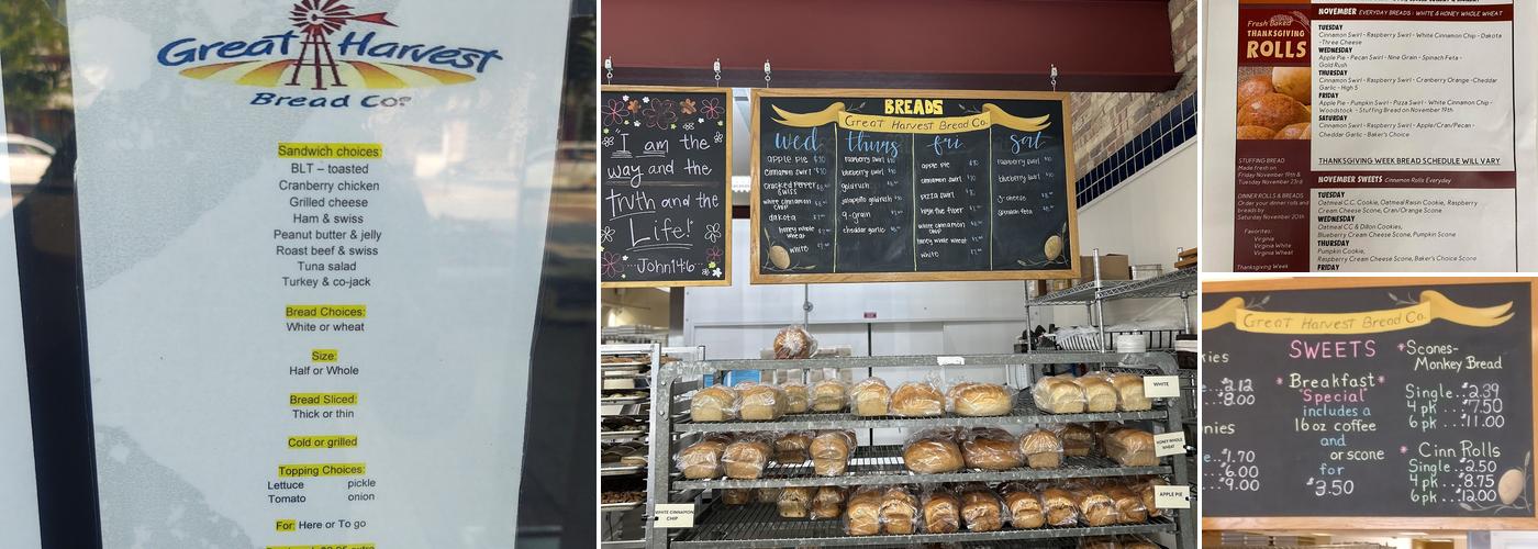Great Harvest Bread Co. Menu