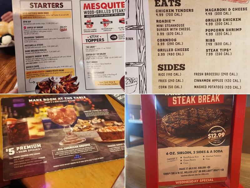Logan's Roadhouse Menu