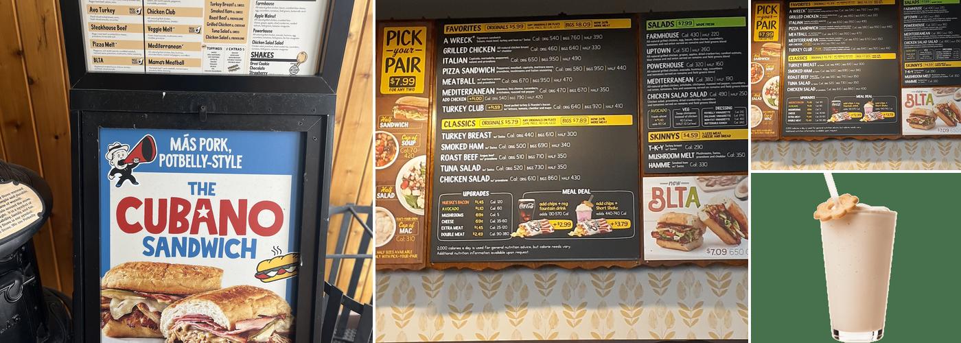 Potbelly Menu