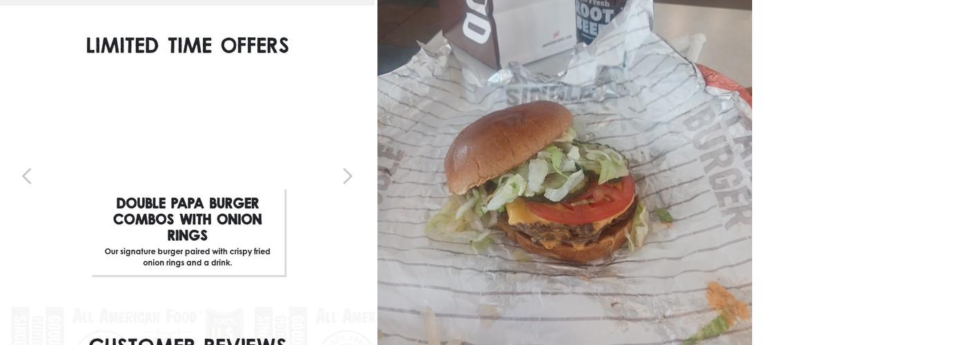 A&W Restaurant Menu