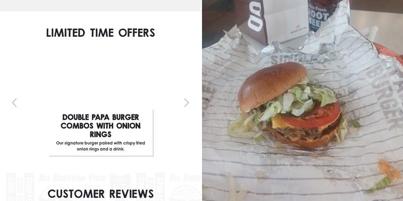 A&W Restaurant Menu