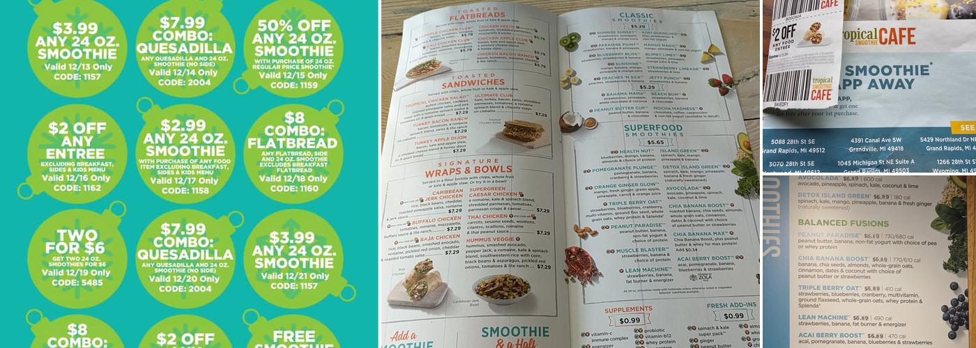 Tropical Smoothie Cafe Menu