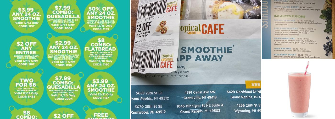 Tropical Smoothie Cafe Menu