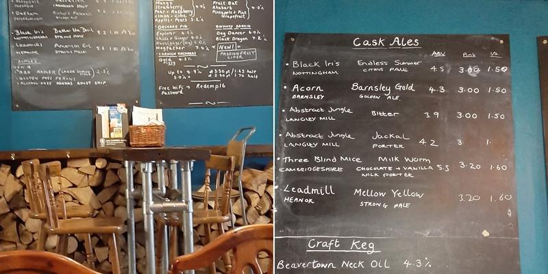 Redemption Ale House Micropub Menu