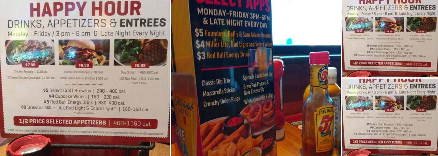 Applebee's Grill + Bar Menu