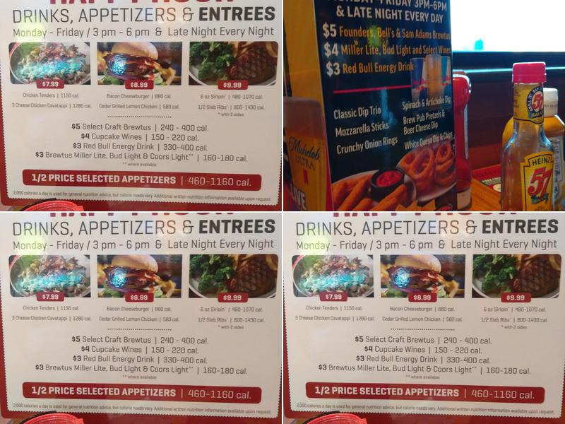 Applebee's Grill + Bar Menu