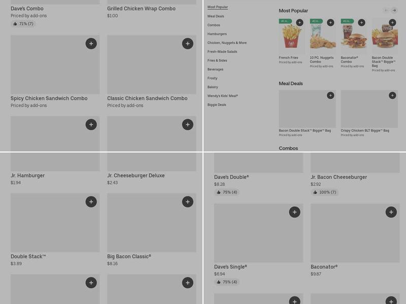 Wendy's Menu