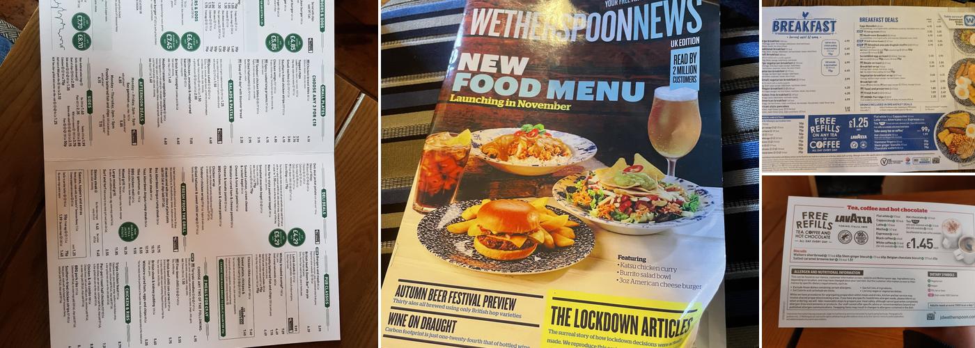 The Smithy Fold - JD Wetherspoon Menu