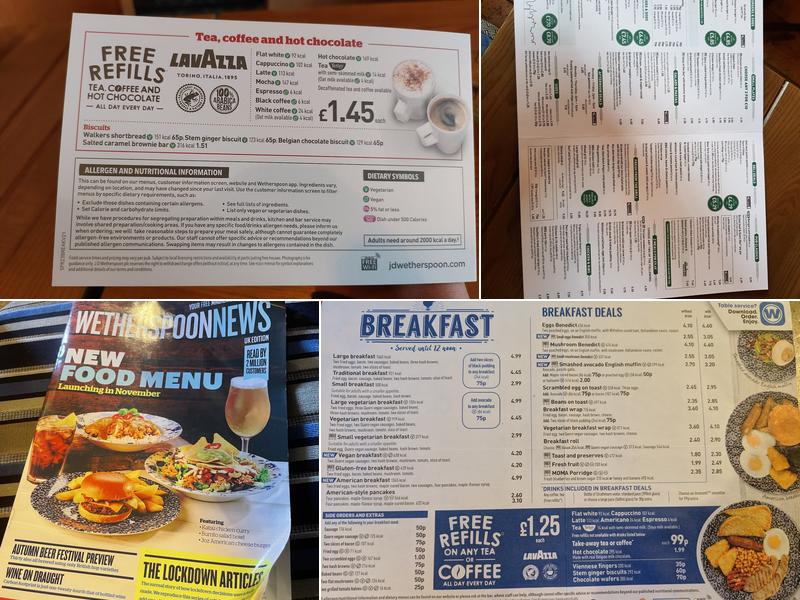 The Smithy Fold - JD Wetherspoon Menu