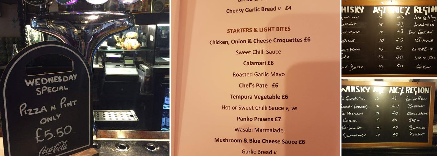 The Commercial Inn Menu