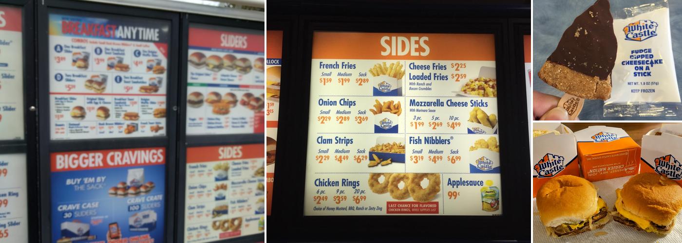 White Castle Menu