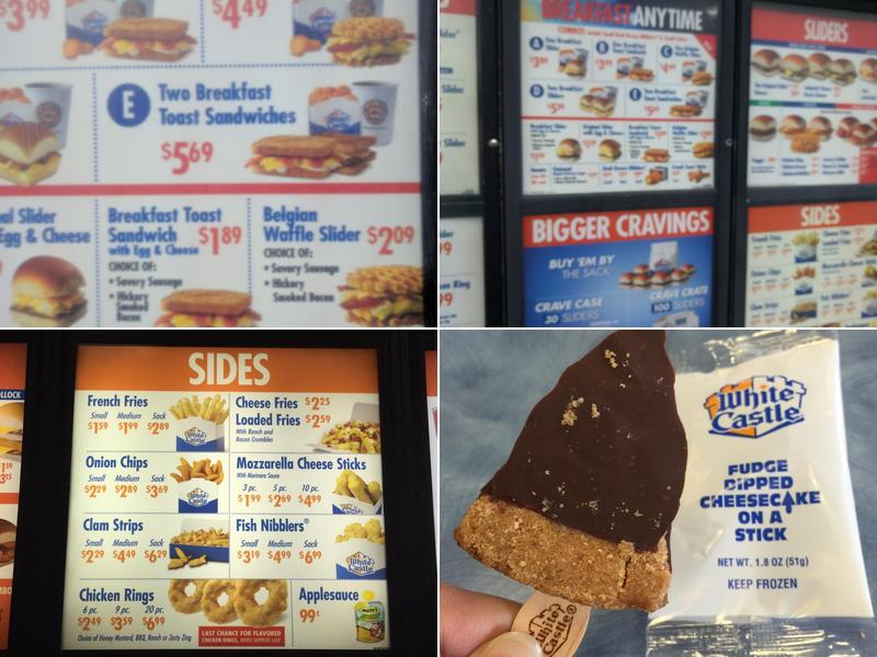 White Castle Menu