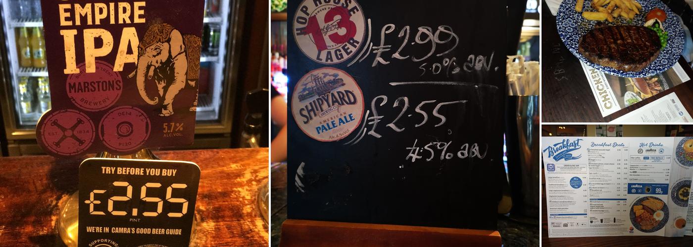 The Red Lion - JD Wetherspoon Menu