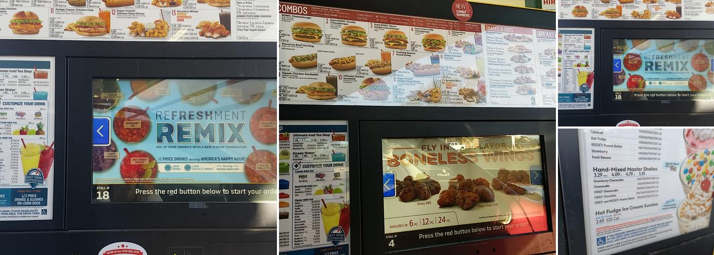 Sonic Drive-In Menu