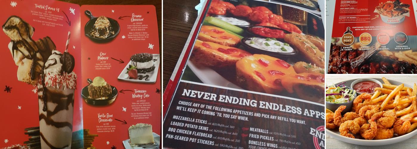 TGI Fridays Menu
