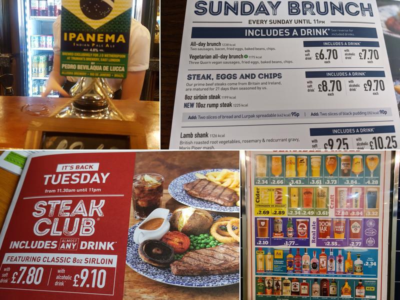 The Wye Bridge House - JD Wetherspoon Menu