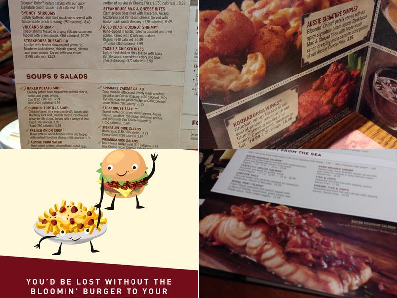 Outback Steakhouse Menu