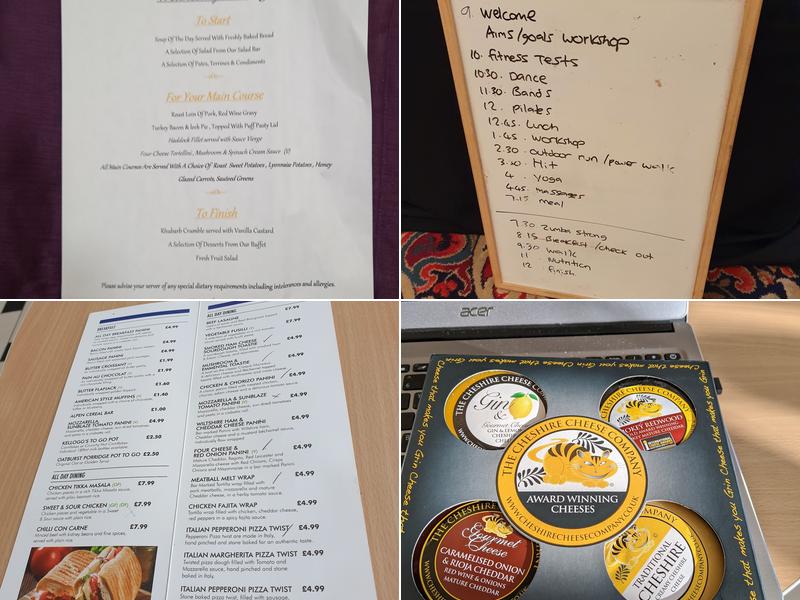 Palace Hotel Buxton Menu