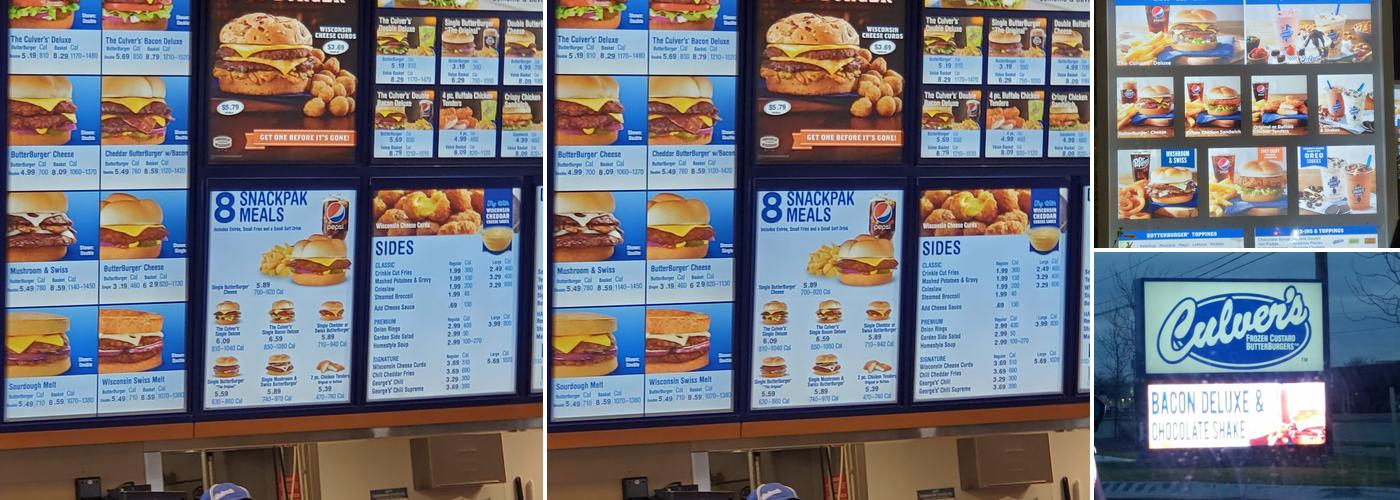 Culver’s Menu
