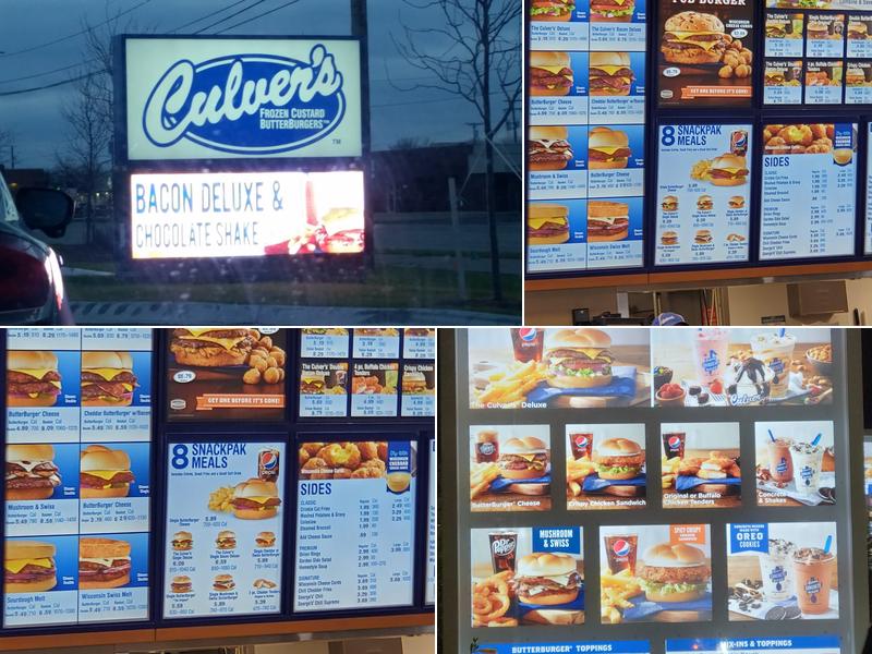 Culver’s Menu