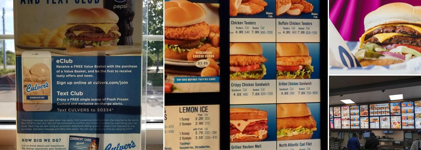 Culver’s Menu
